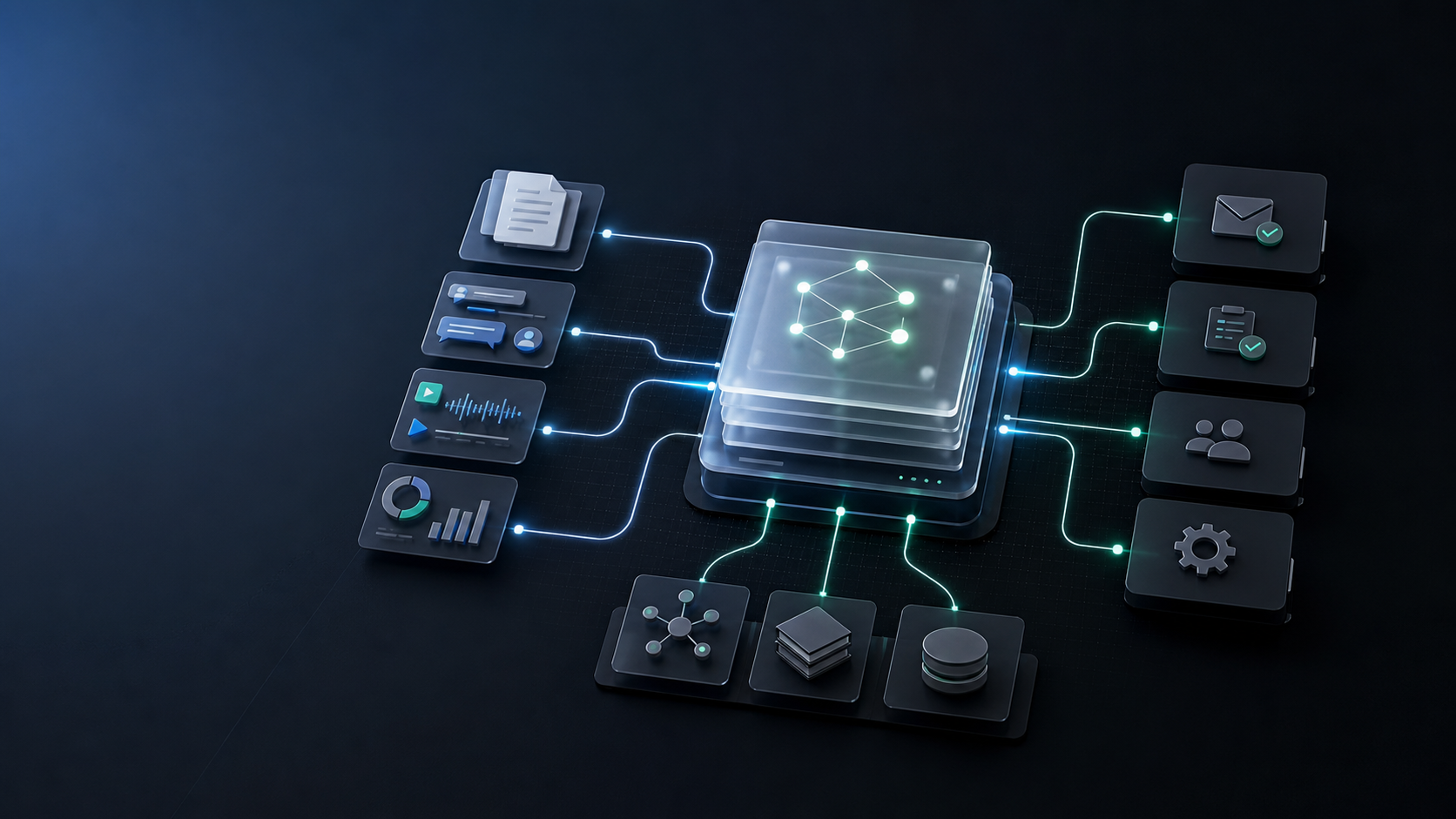 Applied AI connecting business inputs to automated actions